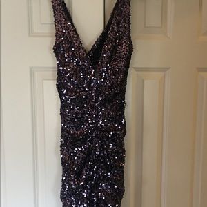 Sequined Prom/Party Dress, Cachet , size 8.